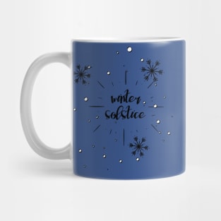 Hello Winter December 21 Happy Holidays Winter Solstice Mug